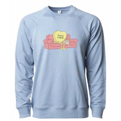 "This is a Date" Candy Hearts Crewneck