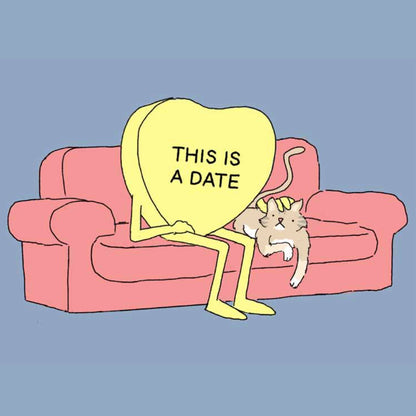 "This is a Date" Candy Hearts Crewneck