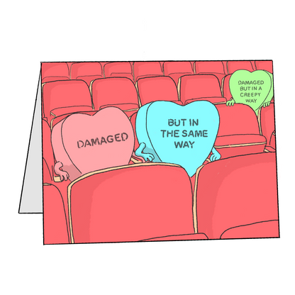 Candy Hearts Greeting Card Set