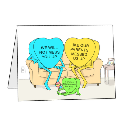 Candy Hearts Greeting Card Set
